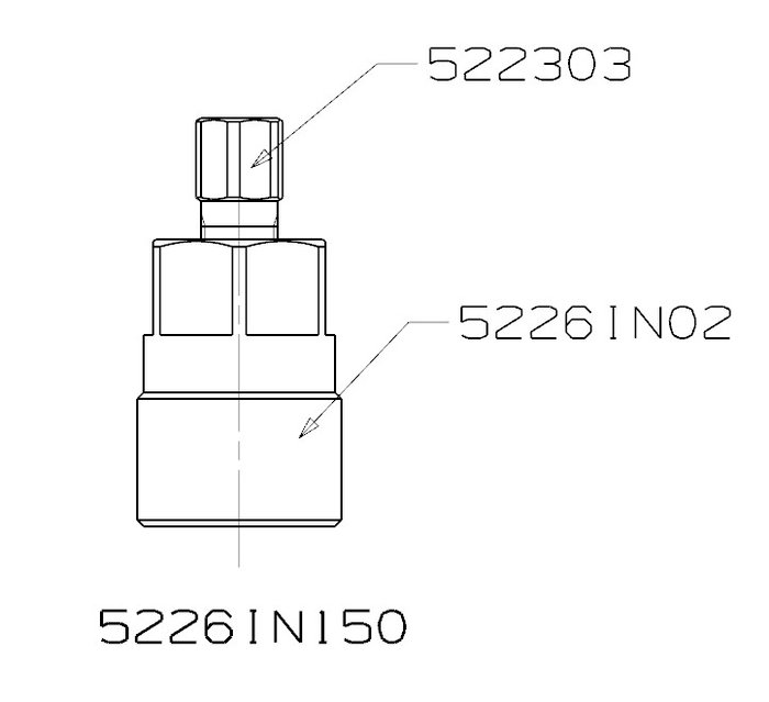 Forza Extractor de Plato Magnético M26X150 Interior